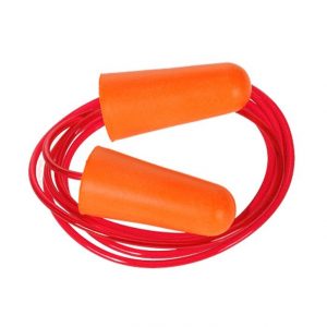 10 Pairs of Corded Foam Ear Safety Plugs for Work Shooting Range Construction 