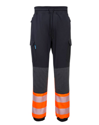 KX3 Hi Vis Flexi-Trouser in Black & Orange