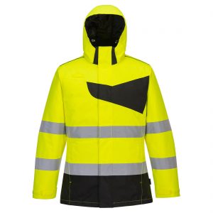 PW2 hi vis winter coat in Yellow