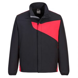 PW2 Softshell Jacket in Black/Red