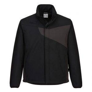PW2 Softshell Jacket in Black/Zoom Grey