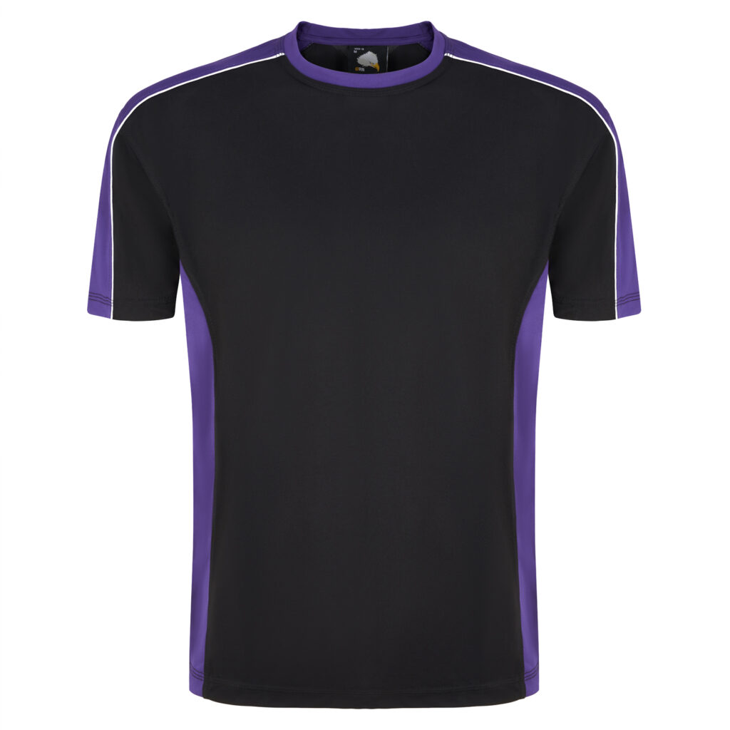 Black/PURPLE - ORN Avocet wicking t-shirt