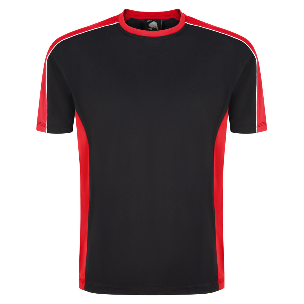 Black/RED - ORN Avocet wicking t-shirt