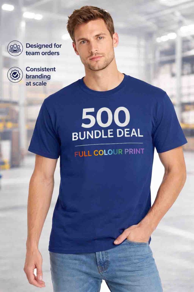 500 Full Colour T-Shirts Deal