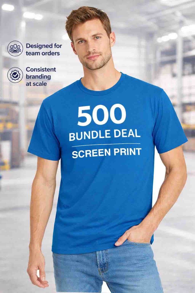 500 Screen Printed T-Shirts Deal