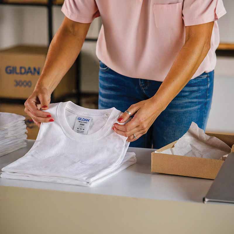 Orders being packed.