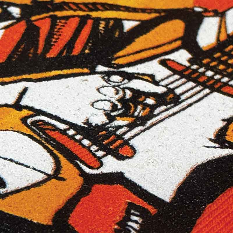 Screen Print close up.